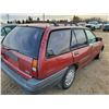 Image 3 : 1992 FORD ESCORT WAGON RED SASK REG 1FABP15J7NW204882