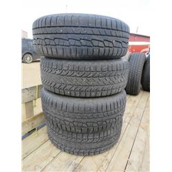 4 TIRES W/ RIMS 245-65-17 (TWO DIFFERENT BRANDS)
