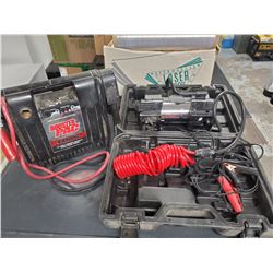 COMPACT AIR COMPRESSOR AND BATTERY BOOSTER PACK