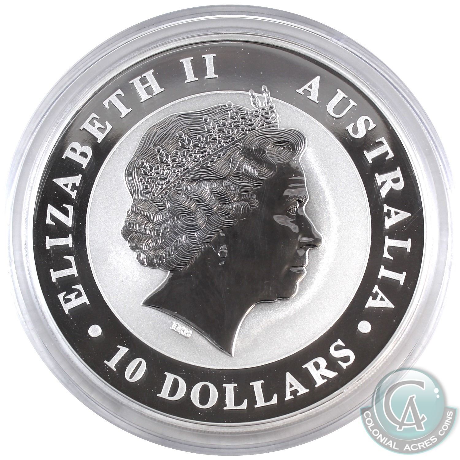 2011 Australia 10oz Kookaburra (scuffed capsule, but coin is fine) TAX ...