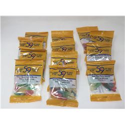 Lot of Sour Neon Gummi Worms (12 x100g)