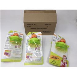 Case of Boogin Head Reusable Squeez'ems Food Pouches (2 x 3)