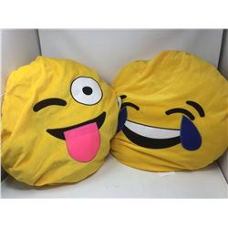 Lot of 2 Emoji Pillows