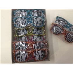 Lot of Zebra Glasses (12 ct)