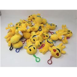Lot of Emoji Plush Keychains (25ct)
