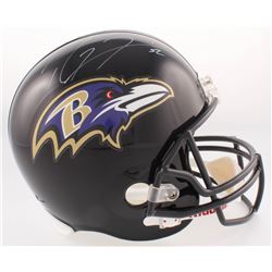 Ray Lewis Signed Ravens Full-Size Helmet (Radtke COA  Lewis Hologram)