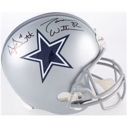 Dak Prescott  Jason Witten Signed Cowboys Full-Size Helmet (JSA COA, Dak Prescott Hologram  Jason Wi
