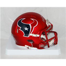Lamar Miller Signed Texans Blaze Speed Mini Helmet (JSA COA)