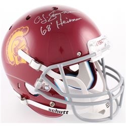O. J. Simpson Signed USC Trojans Full-Size Helmet Inscribed "Heisman 68" (JSA COA)