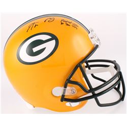 Aaron Rodgers Signed Packers Full-Size Helmet Inscribed "Fastest QB to 300 TD" (Steiner Hologram)