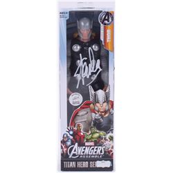 Stan Lee Signed "Avengers" Thor Marvel Titan Hero Series Figure (Radtke Hologram  Lee Hologram)