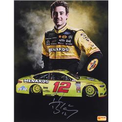 Ryan Blaney Signed 2018 NASCAR 11x14 Photo (PA COA)