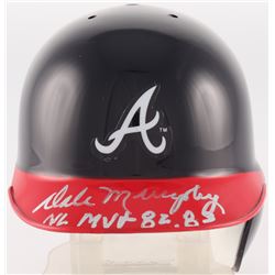 Dale Murphy Signed Braves Mini Batting Helmet Inscribed "NL MVP 82, 83" (Radtke COA)