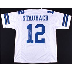 Roger Staubach Signed Jersey Inscribed "SB VI MVP" (JSA COA)