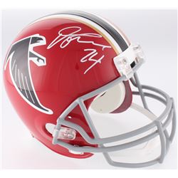 Devonta Freeman Signed Falcons Throwback Full-Size Helmet (Radtke COA)