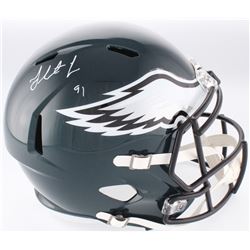 Fletcher Cox Signed Philadelphia Eagles Full-Size Speed Helmet (Fanatics Hologram)