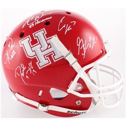 "Quarterback Combo" Houston Cougars Full-Size Helmet Signed By (5) with Case Keenum, Greg Ward Jr., 