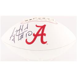 AJ McCarron Signed Alabama Crimson Tide Logo Football (Radtke Hologram)