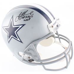 Troy Aikman Signed Cowboys Full-Size Helmet Inscribed "SB XXVII MVP" (Radtke COA  Aikman Hologram)