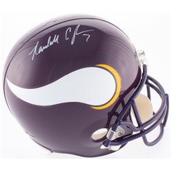 Randall Cunningham Signed Vikings Full-Size Throwback Helmet (JSA COA)