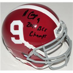Amari Cooper Signed Alabama Crimson Tide Mini-Helmet Inscribed "2013 BCS Champs" (Radtke COA)