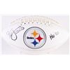 Image 1 : Jack Lambert Signed Steelers Logo Football Inscribed "HOF 90" (JSA COA)