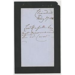 Queen Victoria Hand-Written Letter (JSA LOA)