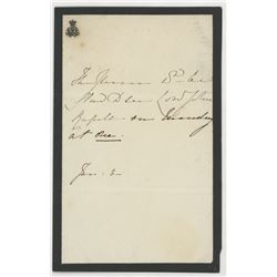 Queen Victoria Hand-Written Letter (JSA LOA)