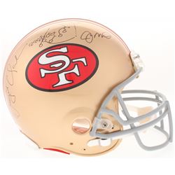 Dwight Clark  Joe Montana Signed 49ers Full-Size Authentic On-Field Helmet with Hand-Drawn Play (JSA