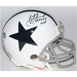 Troy Aikman Signed Cowboys Mini-Helmet Inscribed "SB XXVII MVP" (Radtke COA  Aikman Hologram)