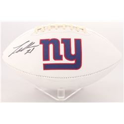 Landon Collins Signed Giants Logo Football (Radtke COA  Collins Hologram)