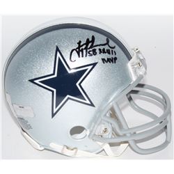 Troy Aikman Signed Cowboys Mini-Helmet Inscribed "SB XXVII MVP" (Radtke COA  Aikman Hologram)