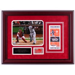 Jonny Gomes Signed Red Sox 17x23 Custom Framed Photo Display (MLB Hologram)