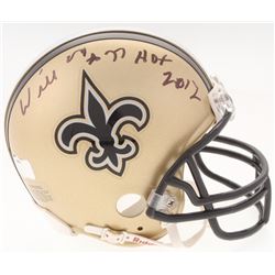 Willie Roaf Signed Saints Mini Helmet Inscribed "HOF 2012" (Radtke COA)