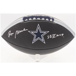 Roger Staubach Signed Cowboys Logo Football Inscribed "SB VI MVP" (JSA COA)