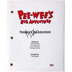 Pee-wee Herman Signed "Pee-wee's Big Adventure" Full Movie Script (PSA COA)