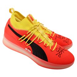 Deandre Ayton Signed LE Pair of (2) Puma Clyde Court Disrupt Basketball Shoes Inscribed "Time To Ris
