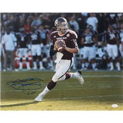 Johnny Manziel Signed Texas AM Aggies 16x20 Photo Inscribed "-12 HT" (JSA COA)