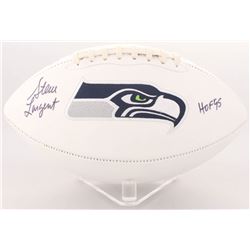 Steve Largent Signed Seahawks Logo Football Inscribed "HOF 95" (JSA COA)