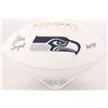 Image 1 : Steve Largent Signed Seahawks Logo Football Inscribed "HOF 95" (JSA COA)