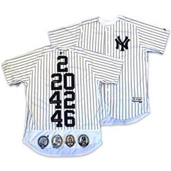 Derek Jeter, Mariano Rivera, Andy Pettitte  Jorge Posada Signed LE Yankees "Core Four" Majestic Auth