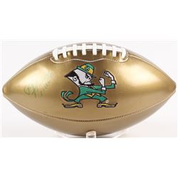 Paul Hornung Signed Notre Dame Fighting Irish Logo Football Inscribed "56 HT" (Radtke COA)