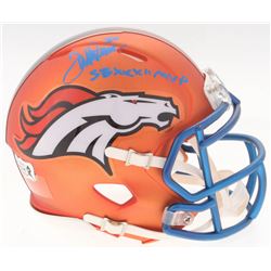 Terrell Davis Signed Broncos Blaze Speed Mini-Helmet Inscribed "SBXXXII MVP" (Radtke COA)
