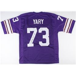 Ron Yary Signed Vikings Jersey Inscribed "HOF '01" (JSA COA)