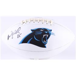 Wesley Walls Signed Panthers Logo Football (Radtke Hologram)