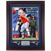 Image 1 : Rob Gronkowski Signed Patriots 23.5x30.25 Custom Framed Photo Display (JSA COA)