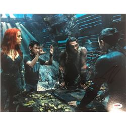 Jason Momoa  James Wan Signed "Aquaman" 11x14 Photo (PSA COA)