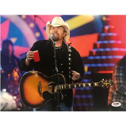 Toby Keith Signed 11x14 Photo (PSA COA)