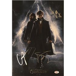 Ezra Miller, Callum Turner  Dan Fogler Signed "Fantastic Beasts: The Crimes of Grindelward" 12x18 Ph