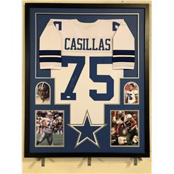 Tony Casillas Signed 34x42 Custom Framed Jersey (JSA COA)